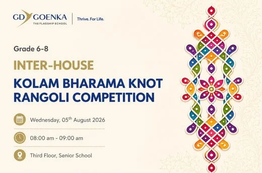Inter-House Kolam Bharama Knot Rangoli Competition