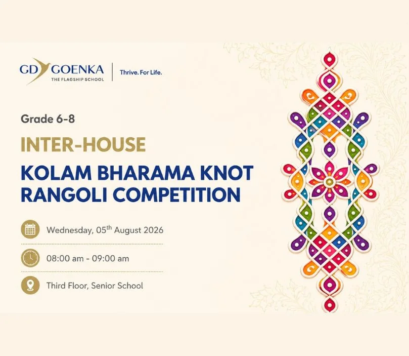 Inter-House Kolam Bharama Knot Rangoli Competition