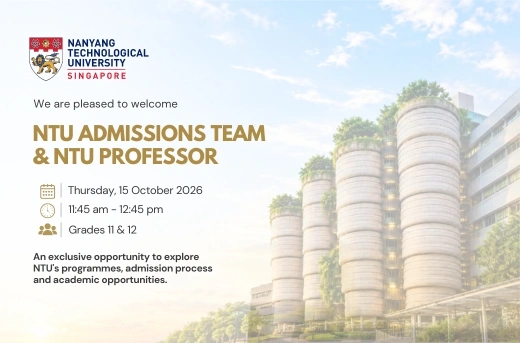 Welcoming NTU Admissions Team and NTU Professor